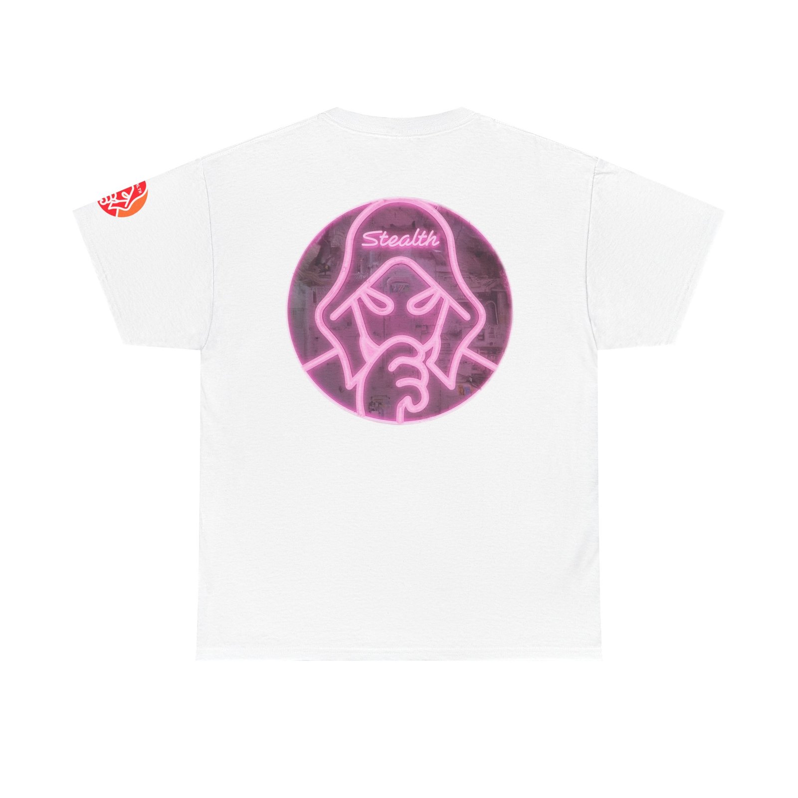Stealth Logo Graphic Tee - Pink Neon - Image 6