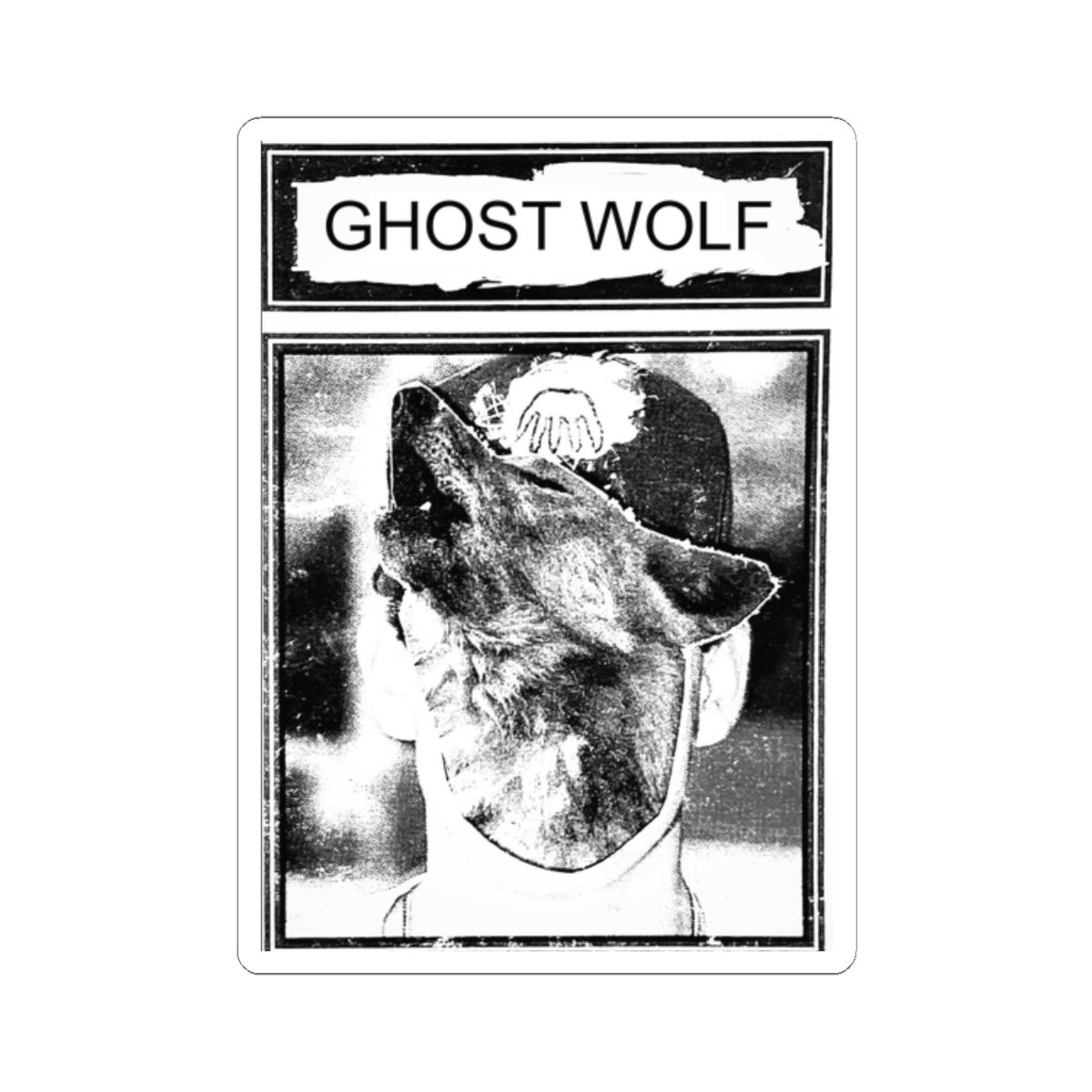 Ghost Wolf - Wolf Face Sticker - Image 10