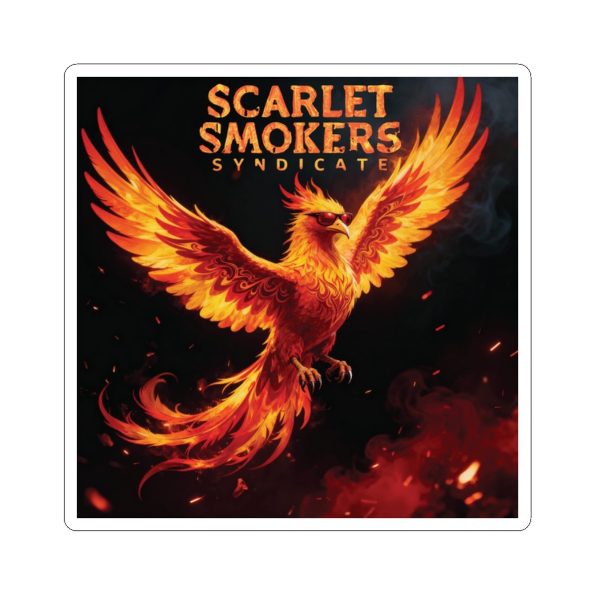 Scarlet Smokers Phoenix Sticker - Image 10