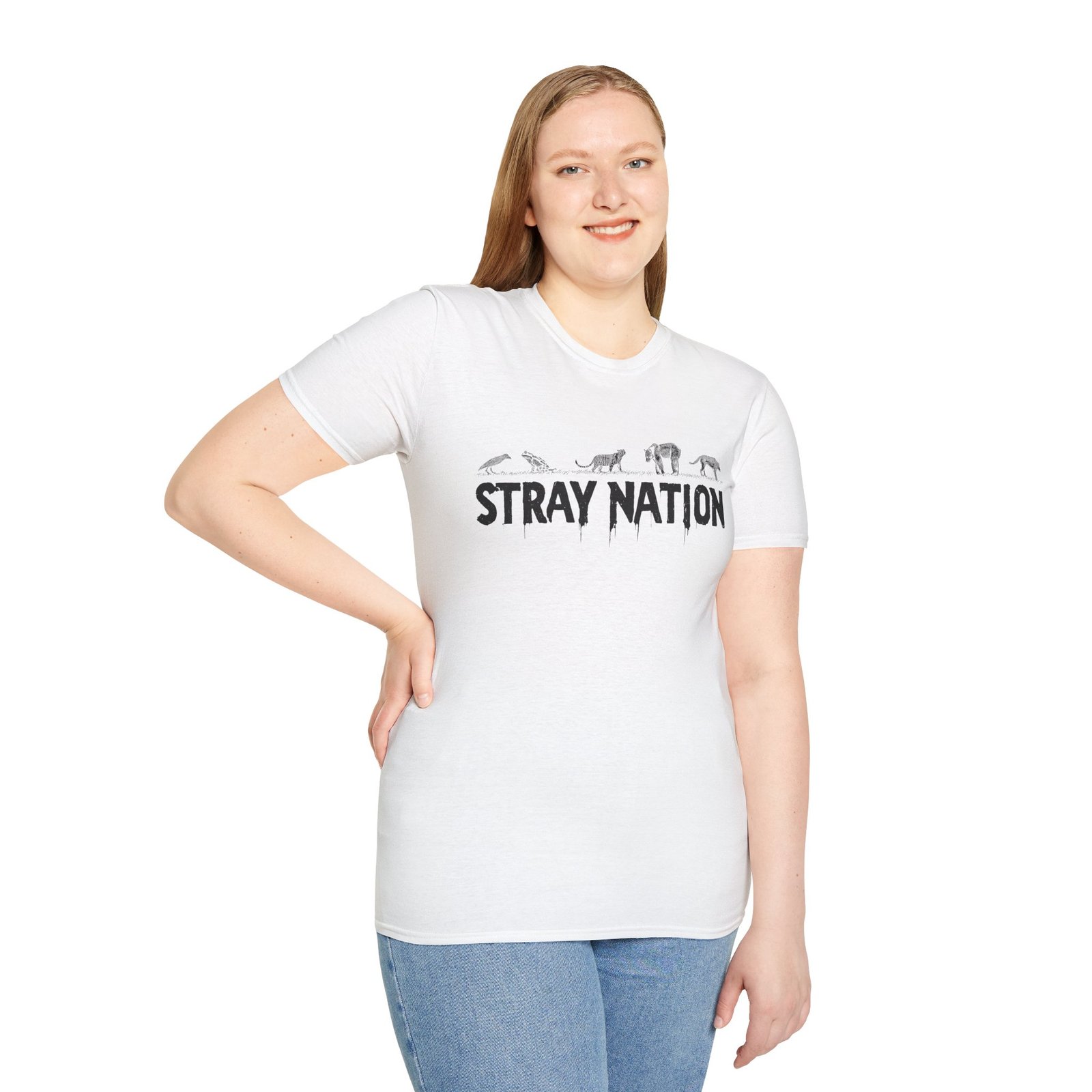 Stray Nation Graphic T-Shirt - Unisex Softstyle - Image 9