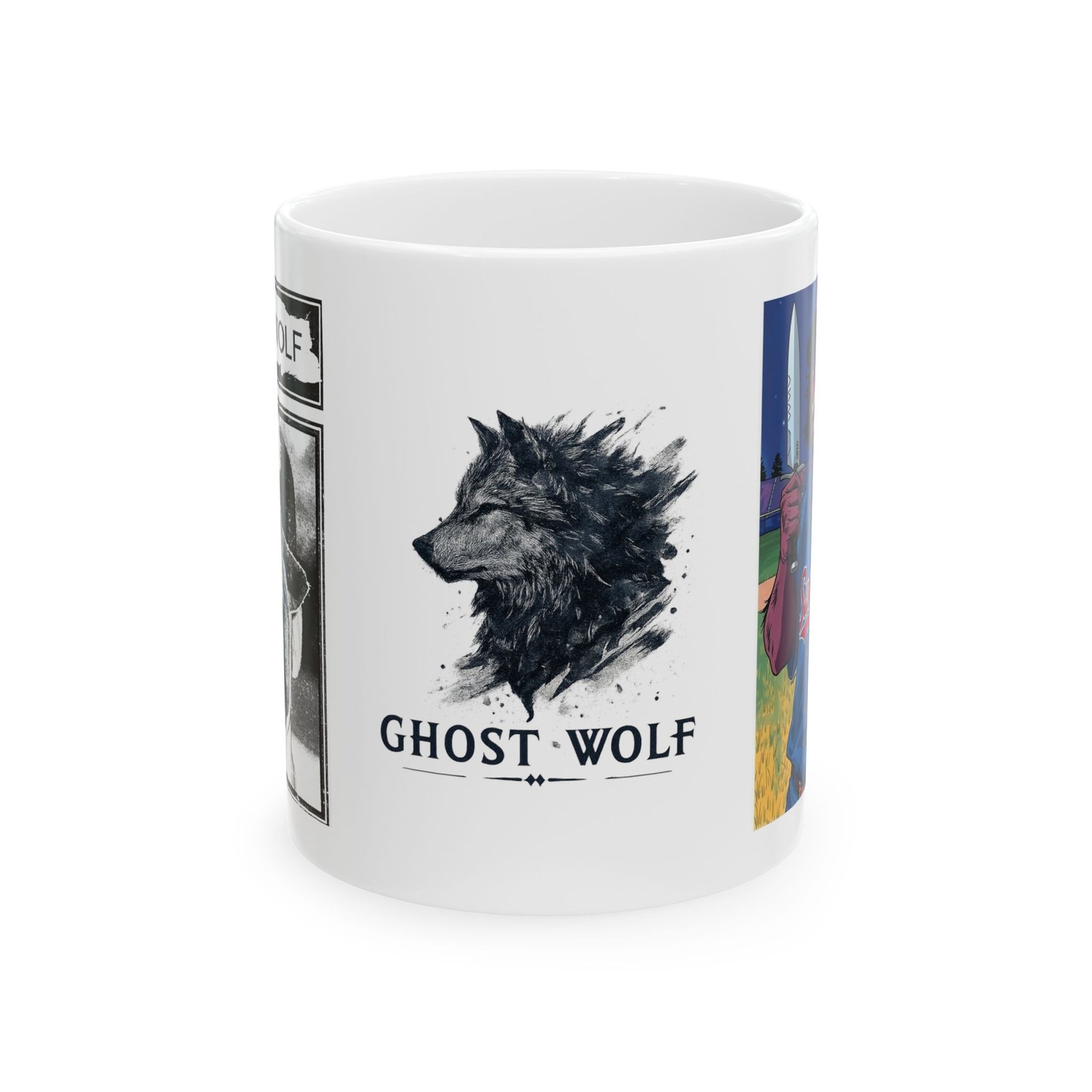 Ghost Wolf Ceramic Mug - Image 2
