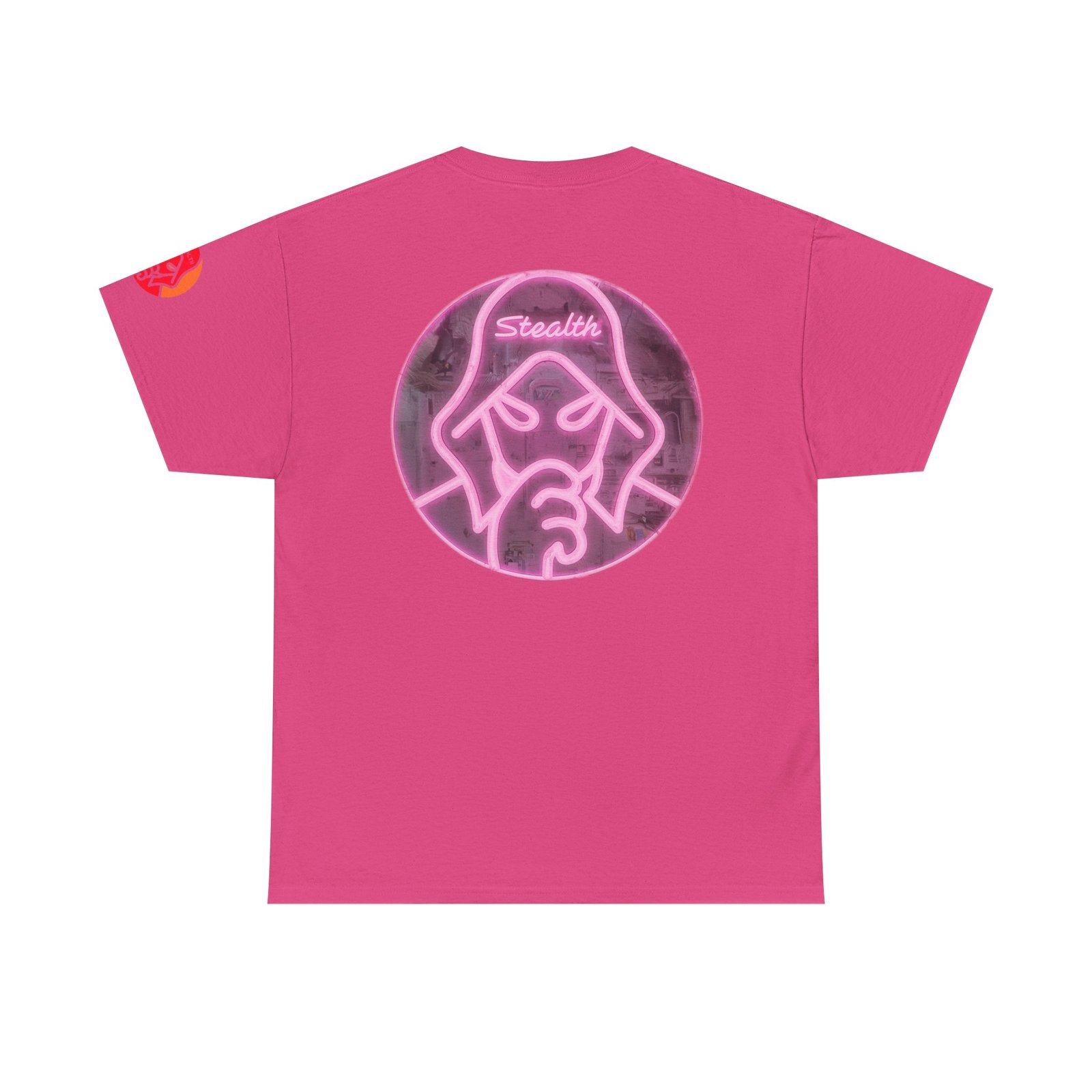 Stealth Logo Graphic Tee - Pink Neon - Image 12