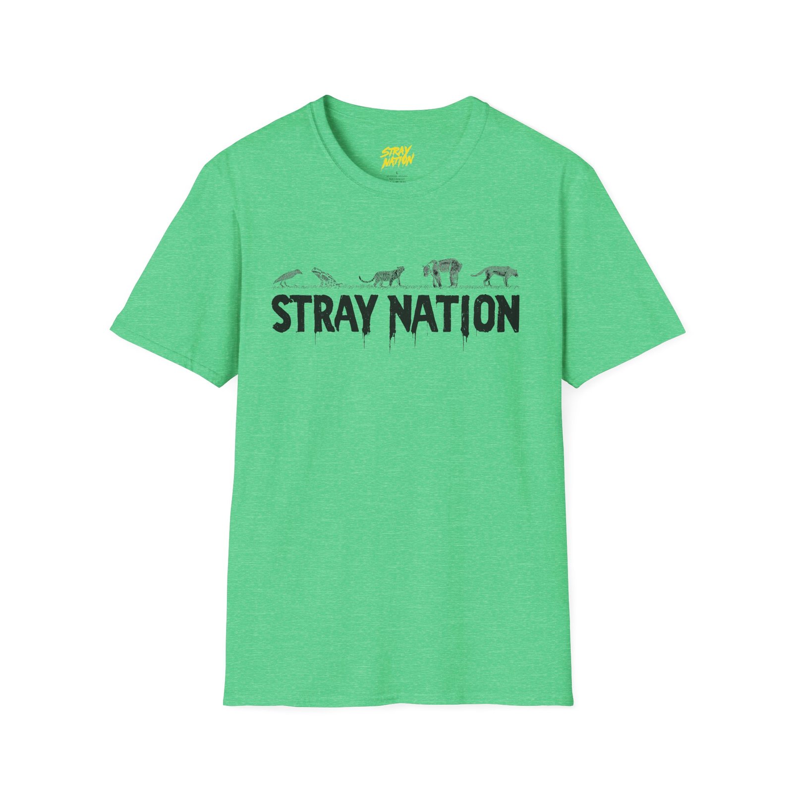 Stray Nation Graphic T-Shirt - Unisex Softstyle - Image 22
