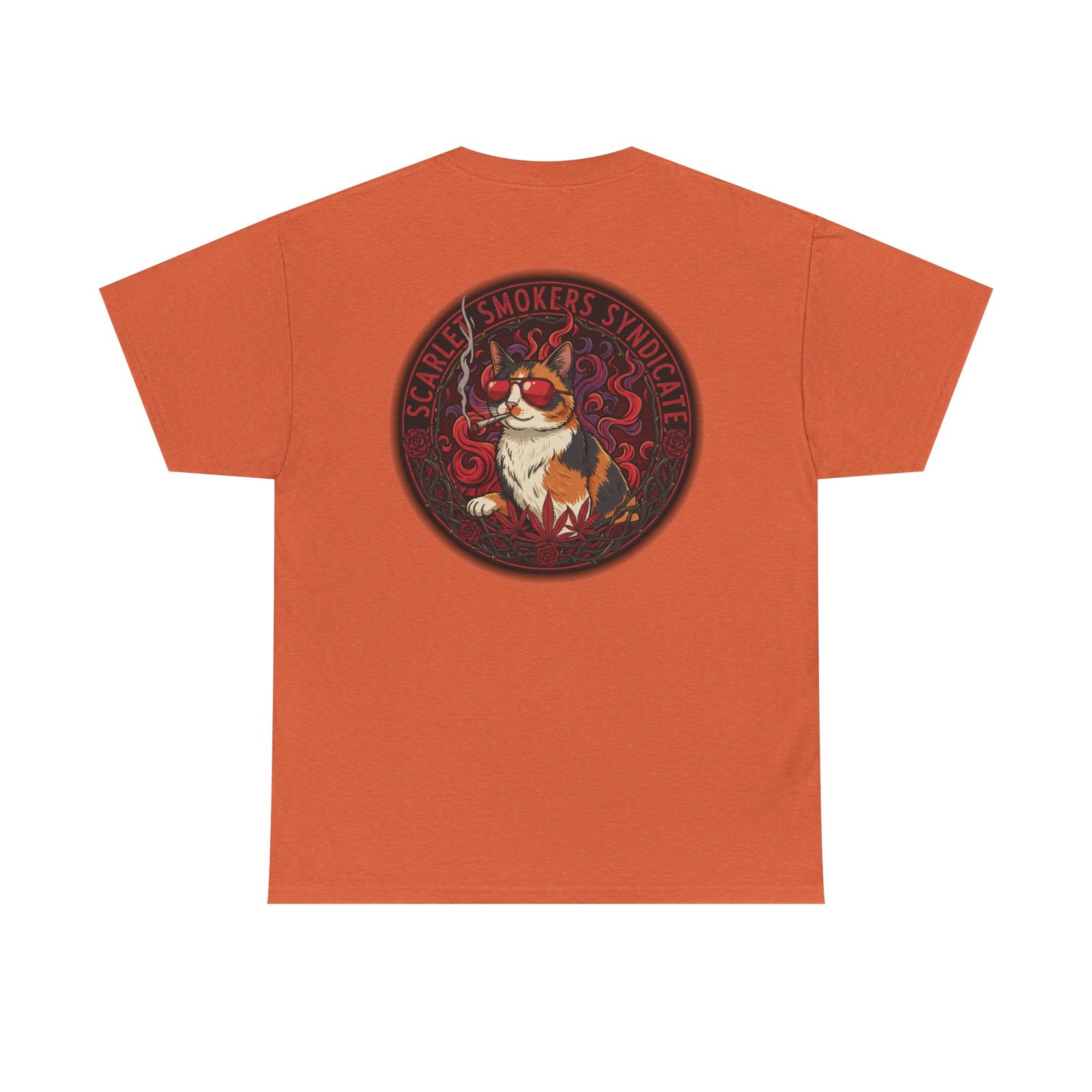 Scarlet Smoker Syndicate Tee - Calico Cat - Image 8