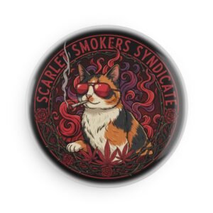 Scarlet Smoker's Syndicate Magnet - Calico Cat