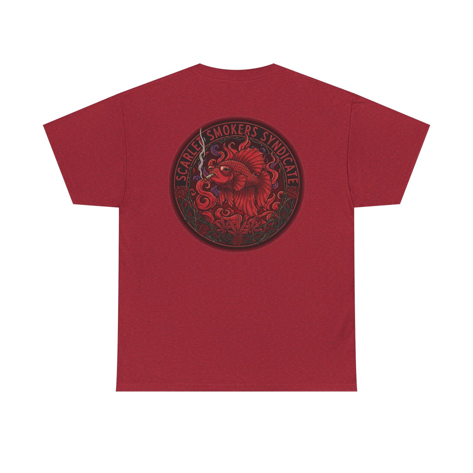 Scarlet Smoker Syndicate Tee - Fish - Image 14