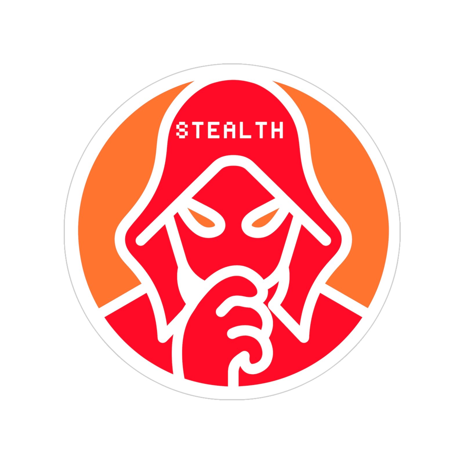 Stealth Logo Outdoor Sticker - Red - Image 10