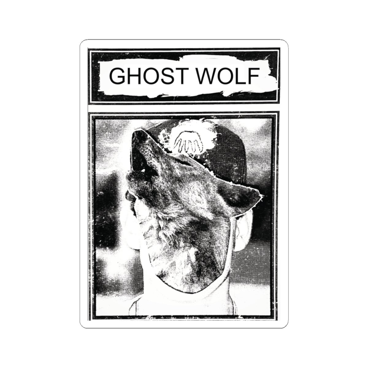Ghost Wolf - Wolf Face Sticker - Image 7