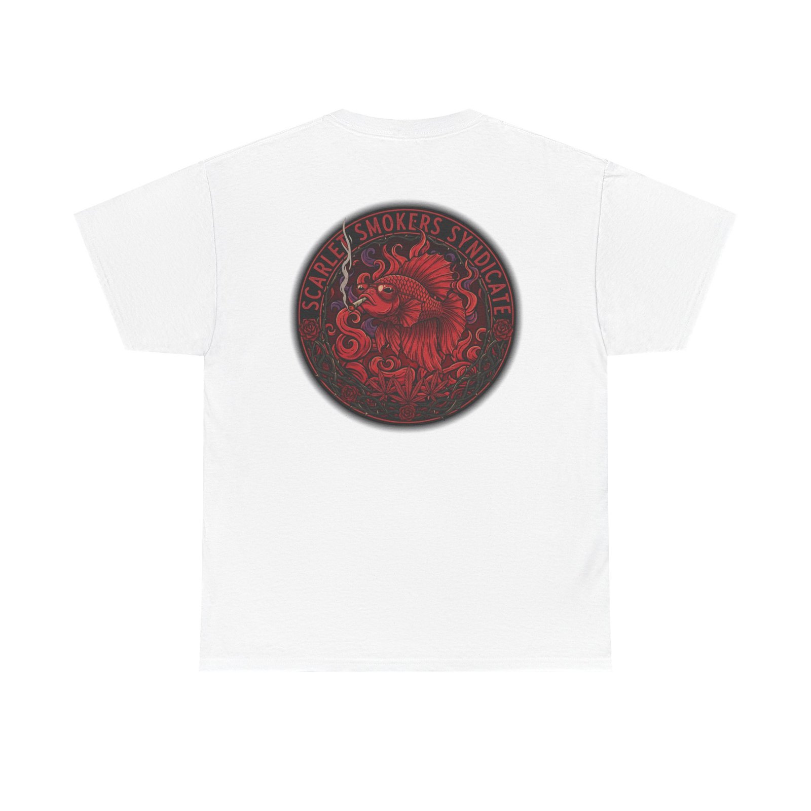 Scarlet Smoker Syndicate Tee - Fish