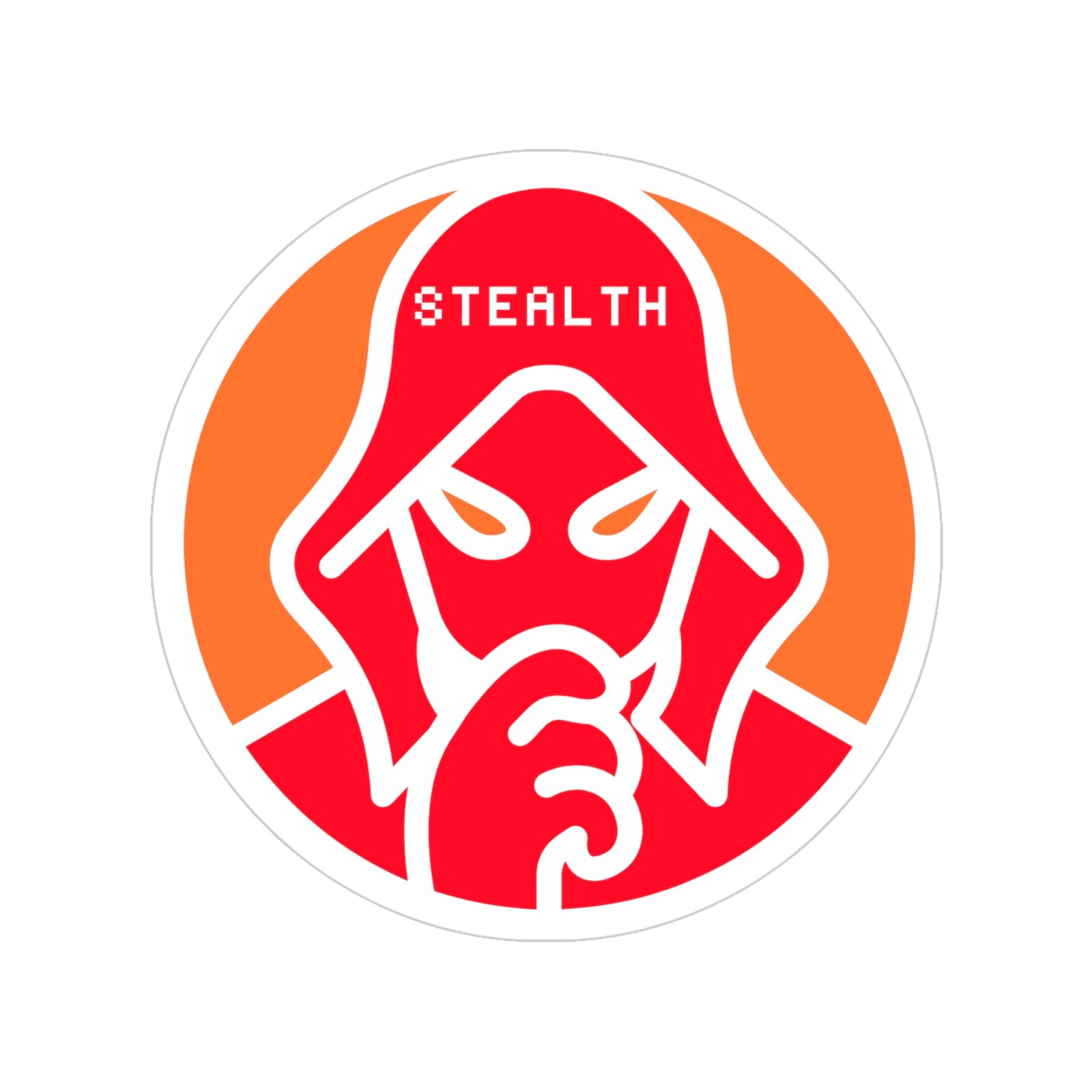 Stealth Logo Outdoor Sticker - Red - Image 7