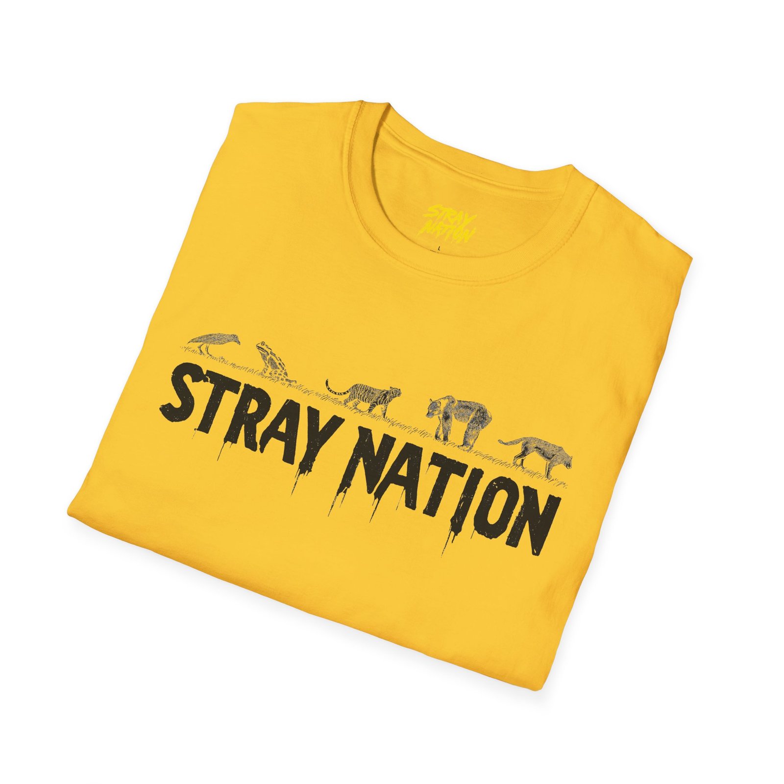Stray Nation Graphic T-Shirt - Unisex Softstyle - Image 15