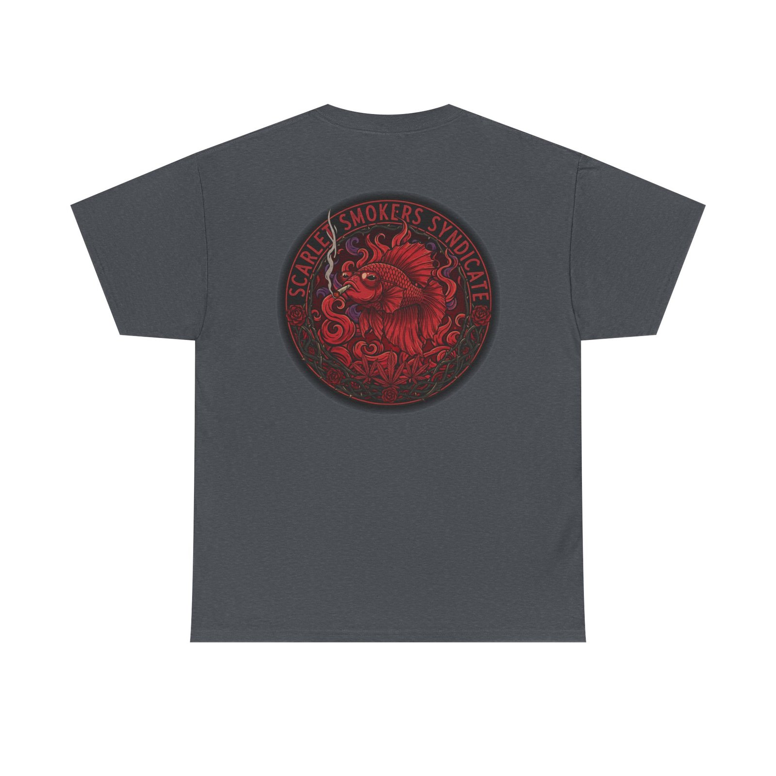 Scarlet Smoker Syndicate Tee - Fish - Image 12