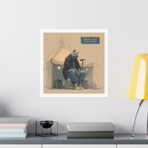 Wolf Life Matte Vertical Poster