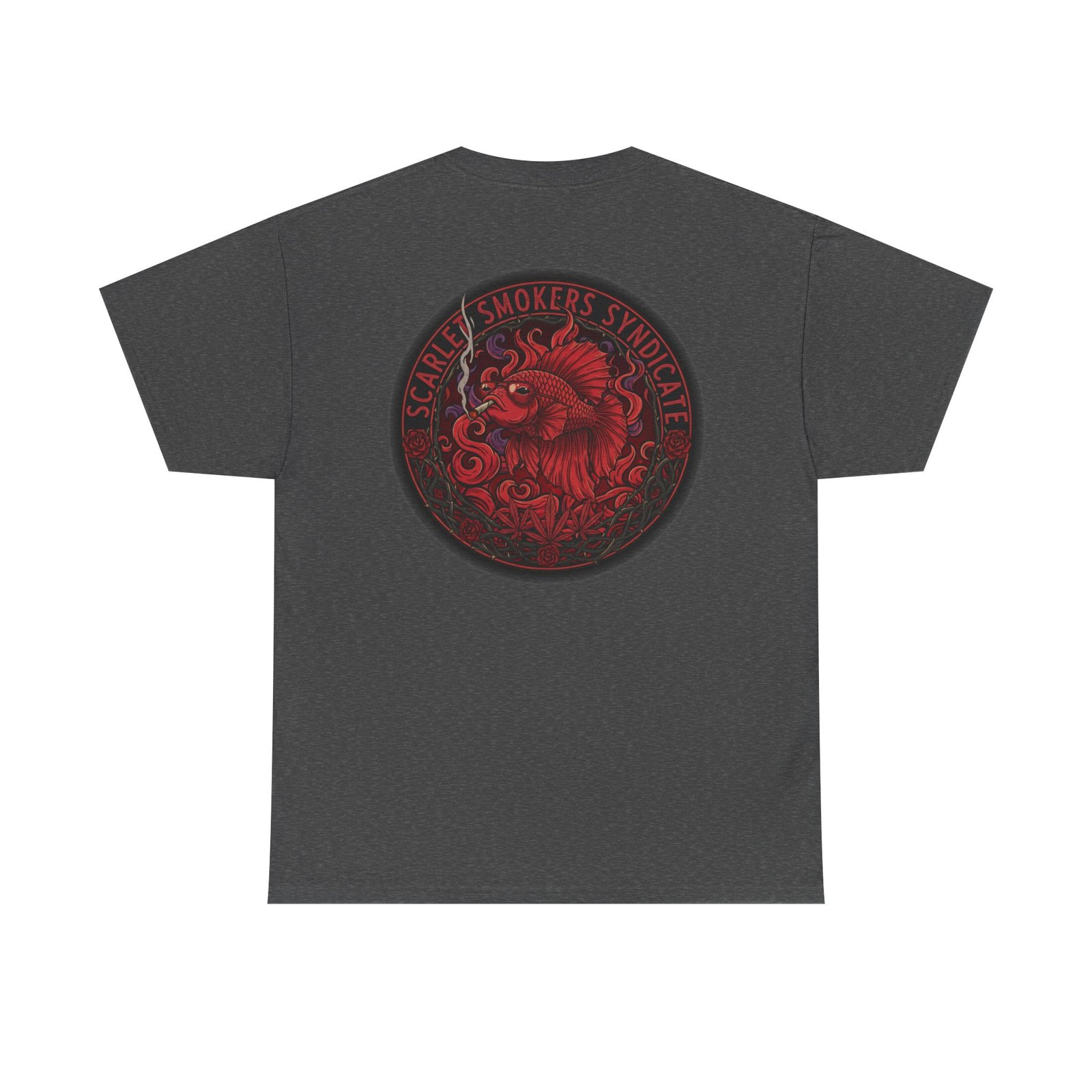 Scarlet Smoker Syndicate Tee - Fish - Image 11