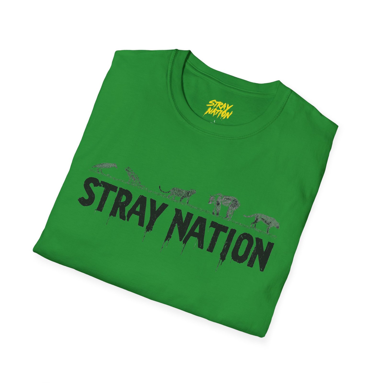 Stray Nation Graphic T-Shirt - Unisex Softstyle - Image 21