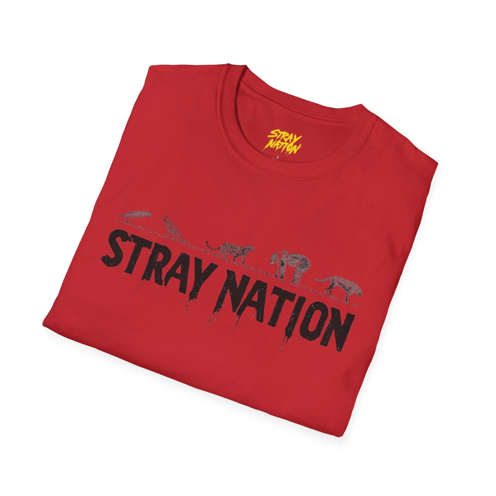 Stray Nation Graphic T-Shirt - Unisex Softstyle - Image 33