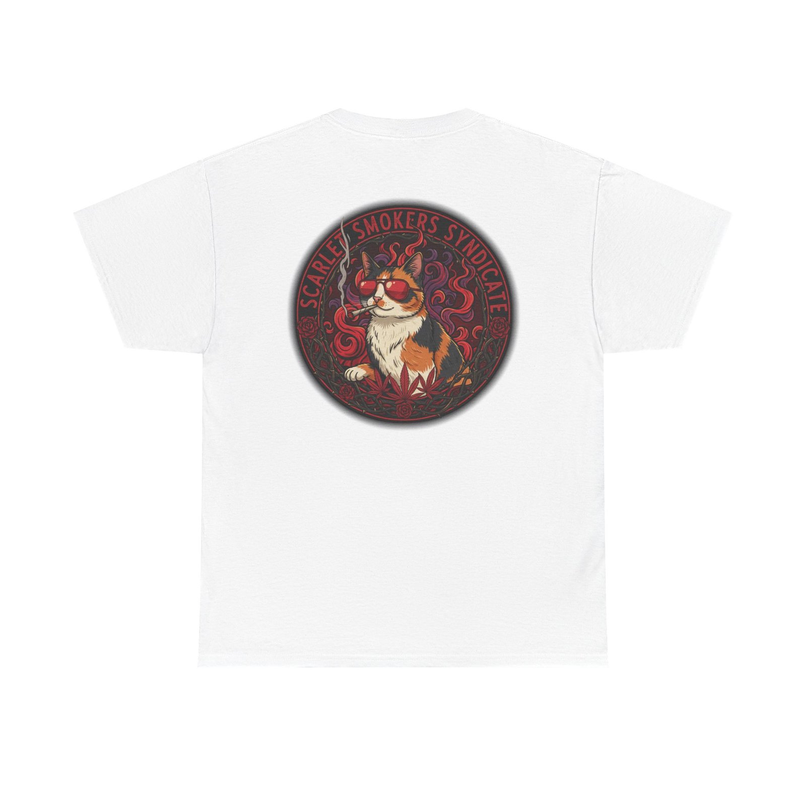 Scarlet Smoker Syndicate Tee - Calico Cat