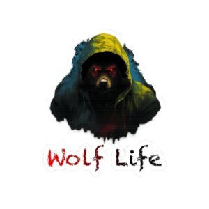 Wolf Life Sticker - Hooded Wolf