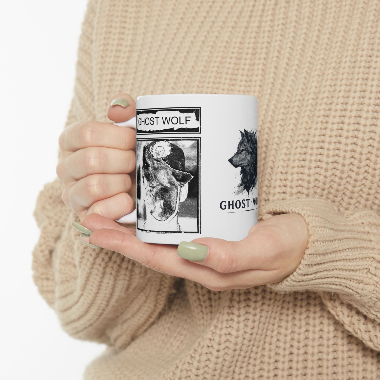 Ghost Wolf Ceramic Mug - Image 5