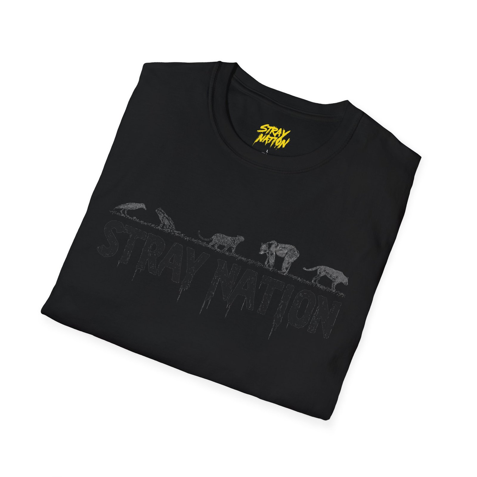 Stray Nation Graphic T-Shirt - Unisex Softstyle - Image 12