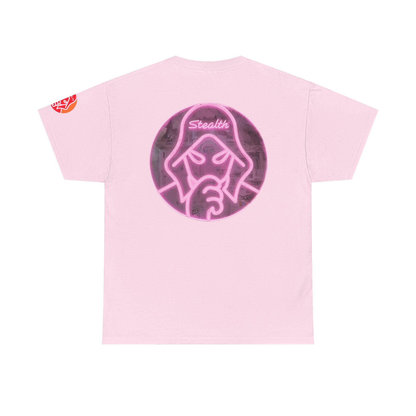 Stealth Logo Graphic Tee - Pink Neon