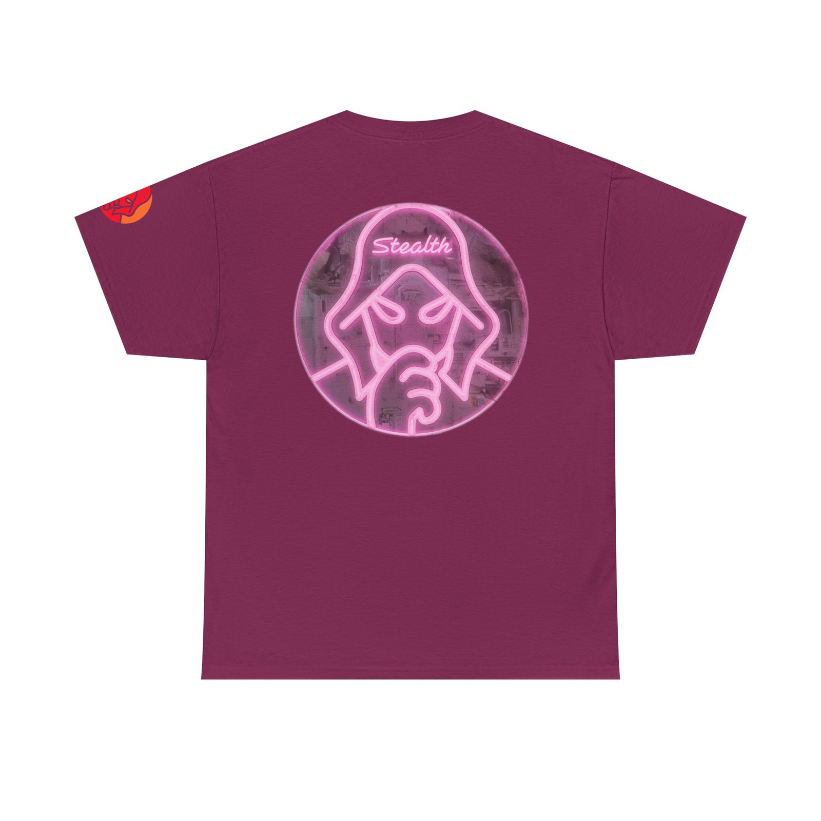 Stealth Logo Graphic Tee - Pink Neon - Image 13