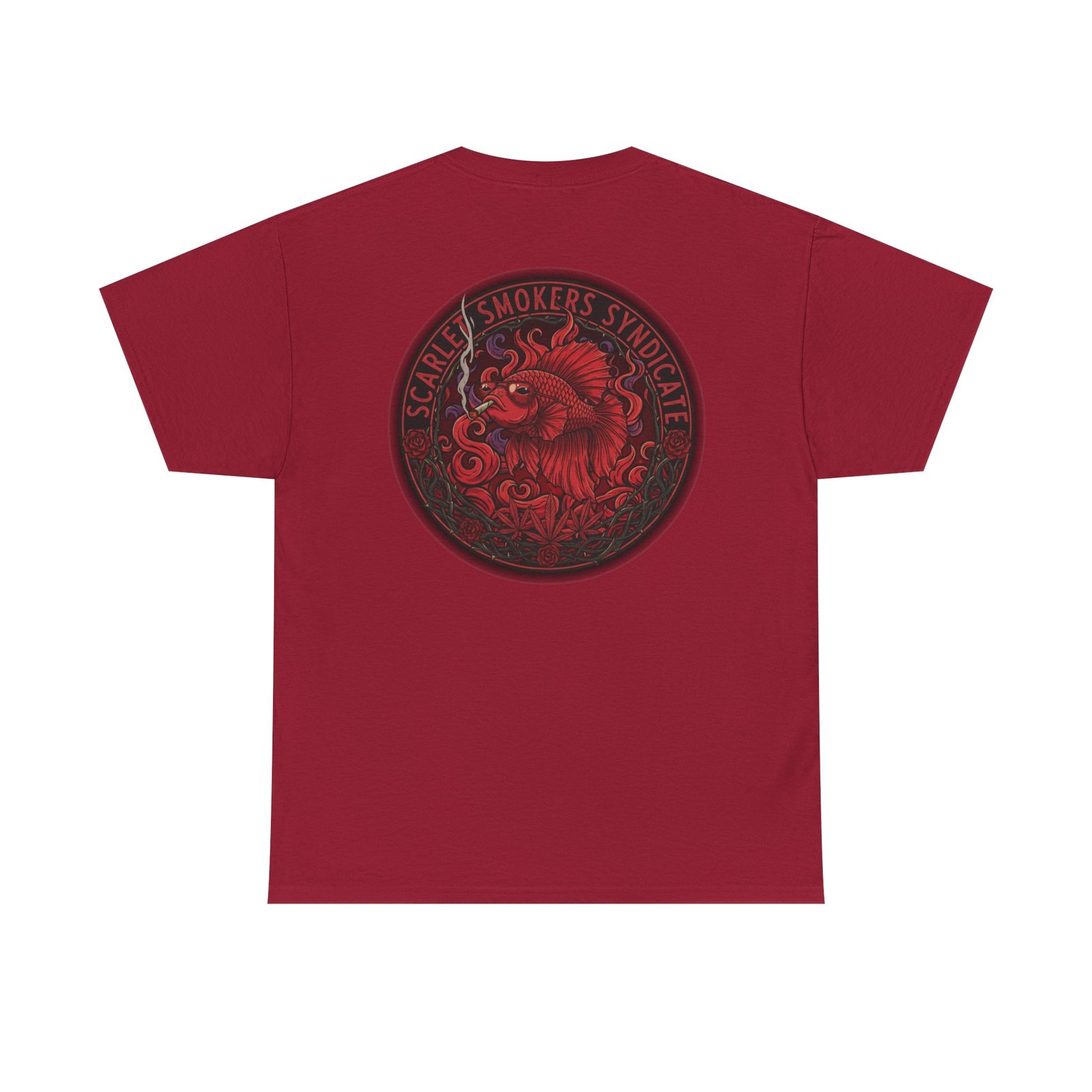 Scarlet Smoker Syndicate Tee - Fish - Image 15