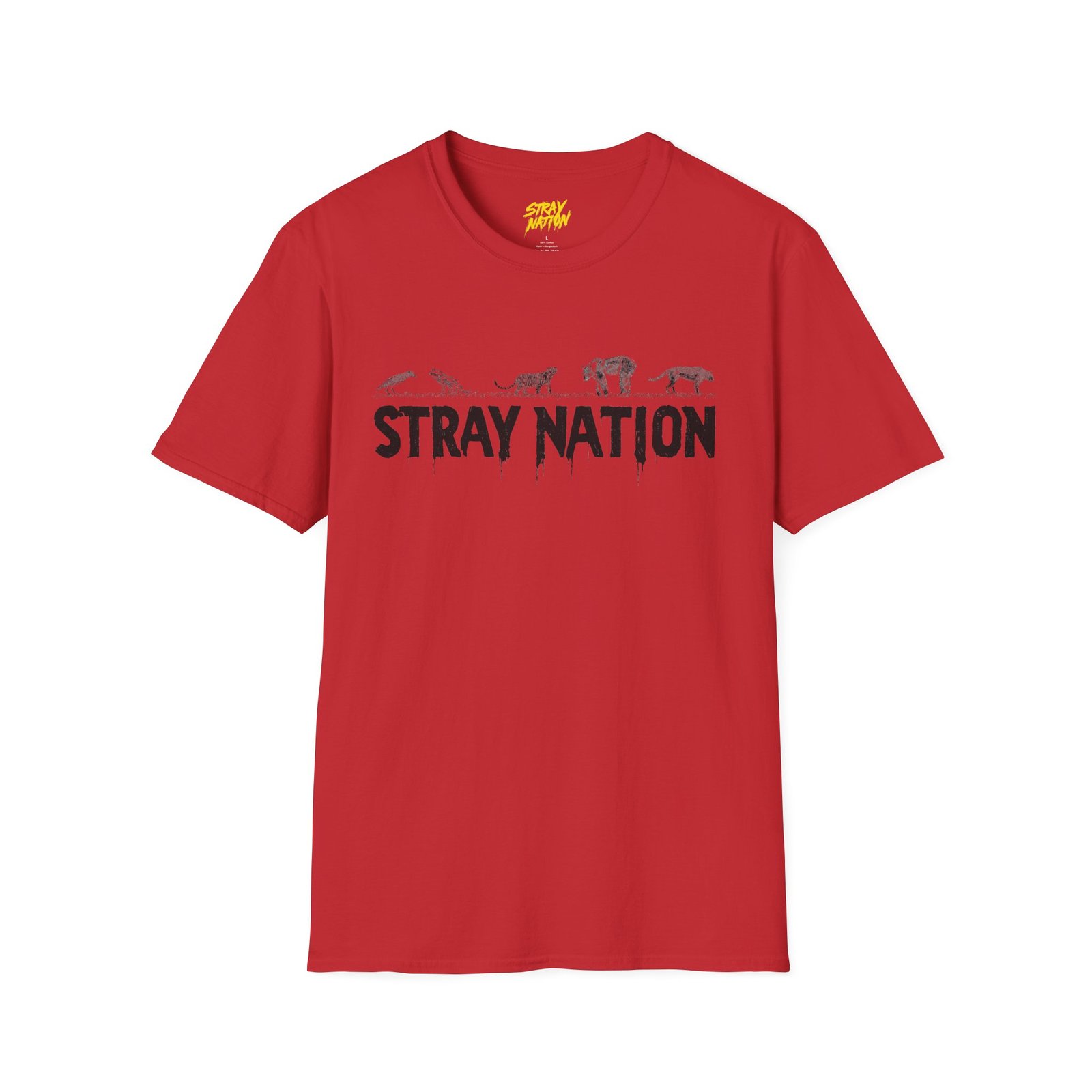 Stray Nation Graphic T-Shirt - Unisex Softstyle - Image 31