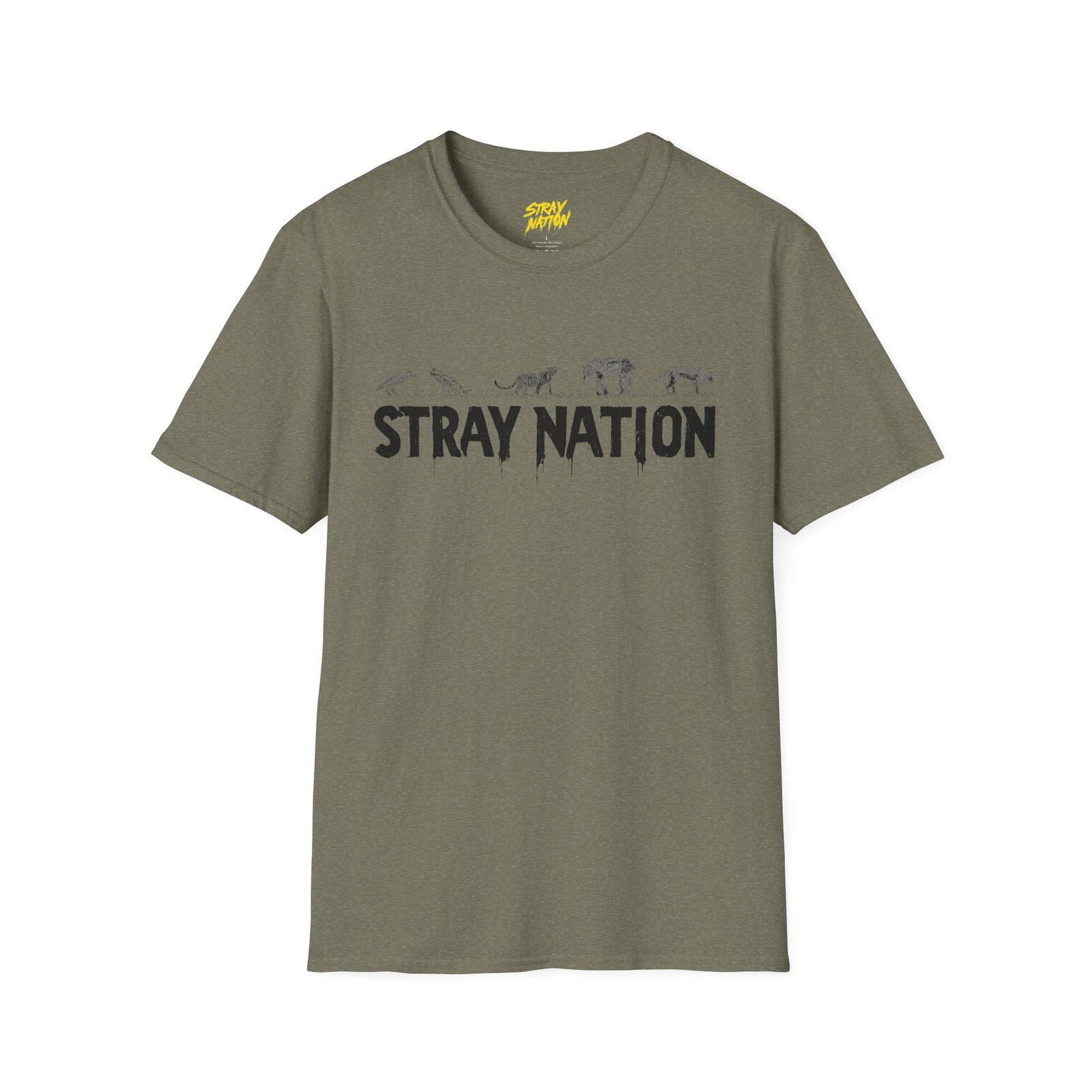 Stray Nation Graphic T-Shirt - Unisex Softstyle - Image 16