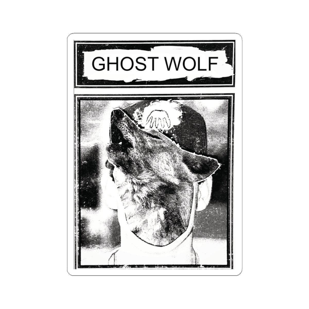 Ghost Wolf - Wolf Face Sticker - Image 4