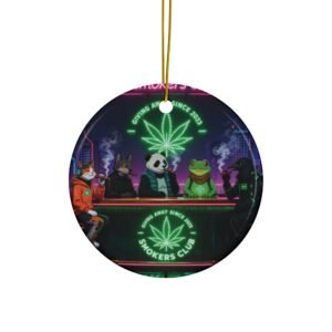 Smokers Club Decorative Ceramic Ornament - Strays Smoking