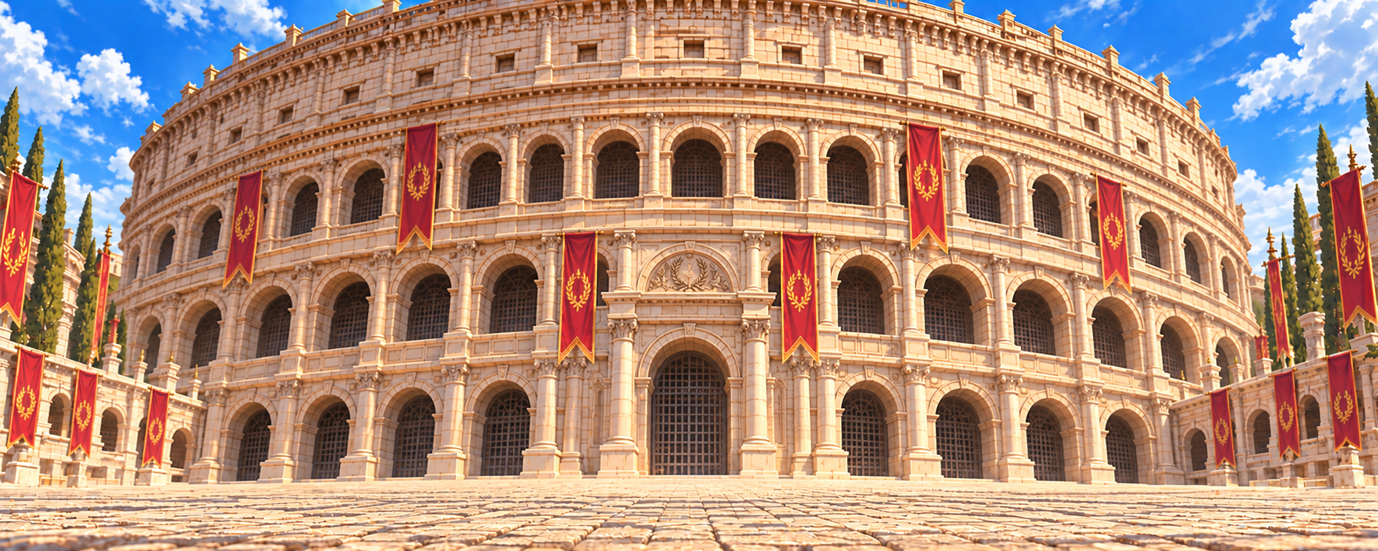 The entrance to Calico’s Coliseum