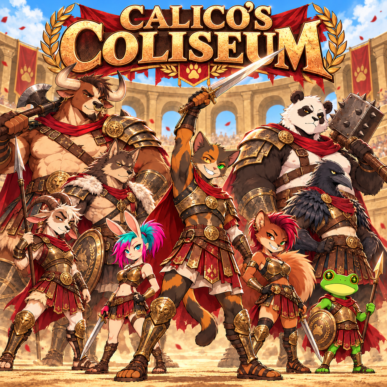 Calico’s Coliseum gladiator champions