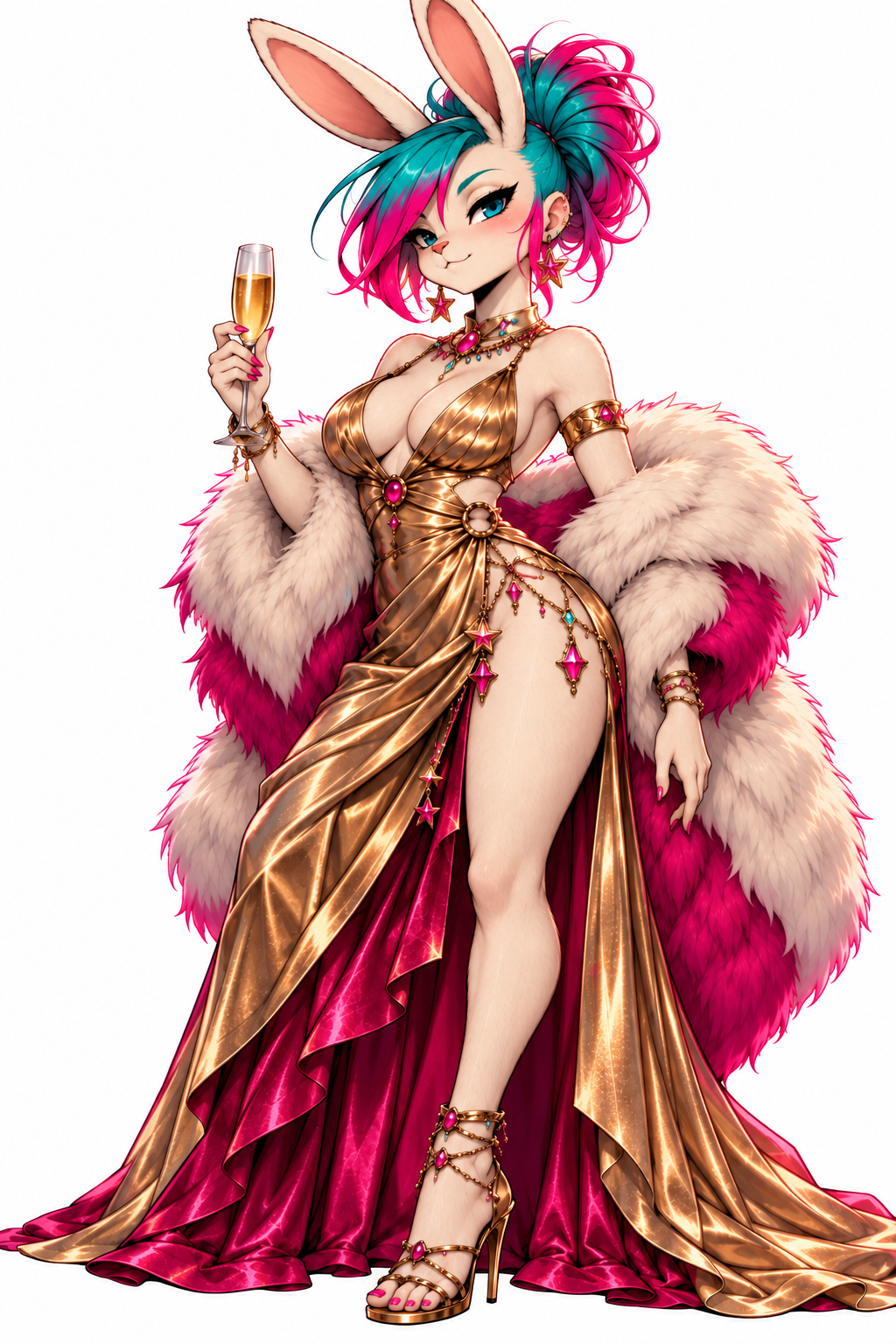 K-Star in her gold gown